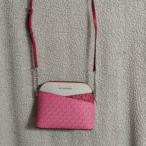 Michael Kors Jet Set Travel Medium Block Signature Logo Crossbody  NWT